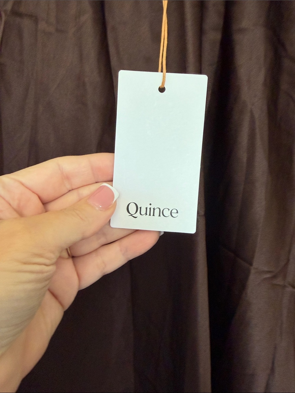Quince Wine / Brown 100% Silk Maxi Skirt - Picture 4 of 4